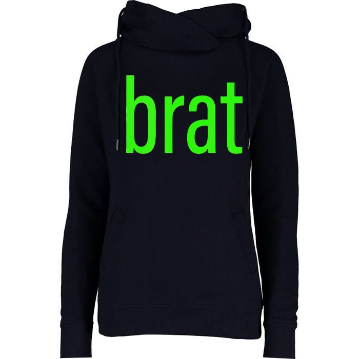 Green Brat Womens Funnel Neck Pullover Hood