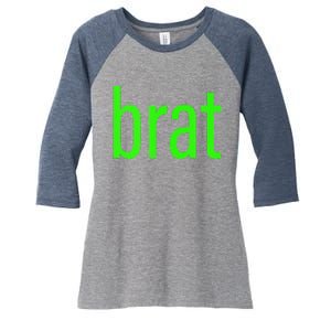 Green Brat Women's Tri-Blend 3/4-Sleeve Raglan Shirt