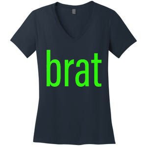 Green Brat Women's V-Neck T-Shirt