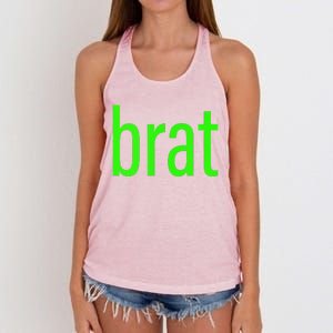 Green Brat Women's Knotted Racerback Tank