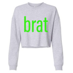 Green Brat Cropped Pullover Crew