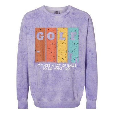 Golf Ball Hammock Colorblast Crewneck Sweatshirt