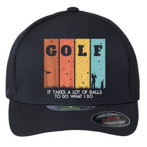 Golf Ball Hammock Flexfit Unipanel Trucker Cap