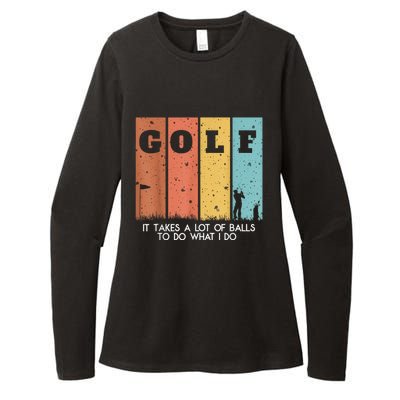 Golf Ball Hammock Womens CVC Long Sleeve Shirt