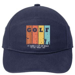 Golf Ball Hammock 7-Panel Snapback Hat