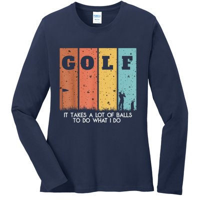 Golf Ball Hammock Ladies Long Sleeve Shirt