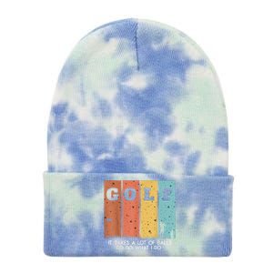 Golf Ball Hammock Tie Dye 12in Knit Beanie