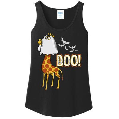 Giraffe Boo Halloween Fun Costume Party Ladies Essential Tank