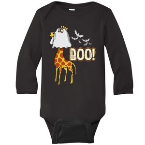 Giraffe Boo Halloween Fun Costume Party Baby Long Sleeve Bodysuit