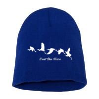 Great Blue Heron Flying Bird Watching Wildlife Conservation Gift Short Acrylic Beanie