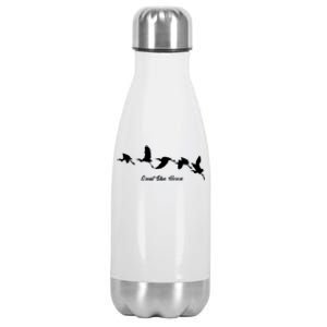 Great Blue Heron Flying Bird Watching Wildlife Conservation Gift Stainless Steel Insulated Water Bottle