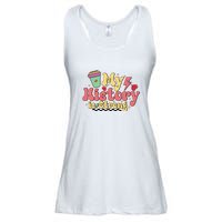 Groovy Black History Month Coffee My History Is Strong Ladies Essential Flowy Tank