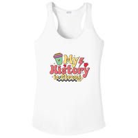 Groovy Black History Month Coffee My History Is Strong Ladies PosiCharge Competitor Racerback Tank