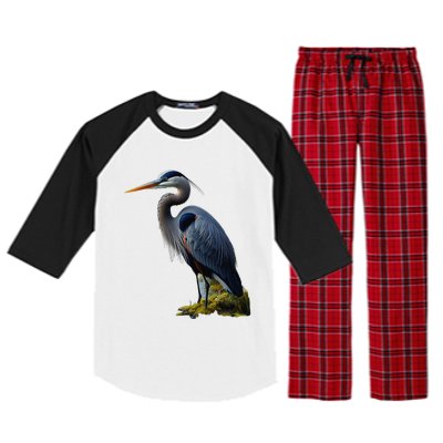 Great Blue Heron. ArtistS Rendition. Raglan Sleeve Pajama Set