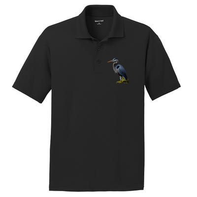 Great Blue Heron. ArtistS Rendition. PosiCharge RacerMesh Polo