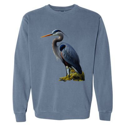 Great Blue Heron. ArtistS Rendition. Garment-Dyed Sweatshirt