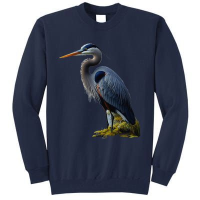 Great Blue Heron. ArtistS Rendition. Tall Sweatshirt