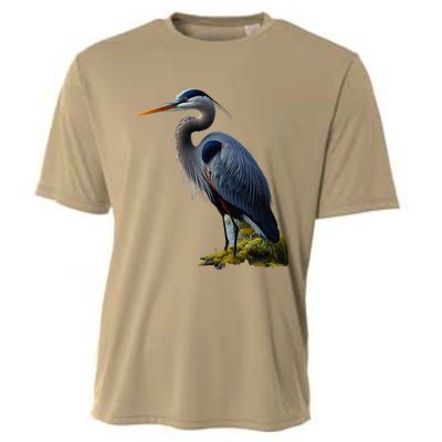 Great Blue Heron. ArtistS Rendition. Cooling Performance Crew T-Shirt