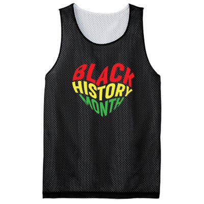 Groovy Black History Month Heart Afro America Mesh Reversible Basketball Jersey Tank