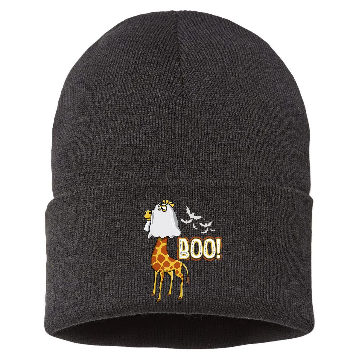 Giraffe Boo Halloween Fun Costume Party Sustainable Knit Beanie
