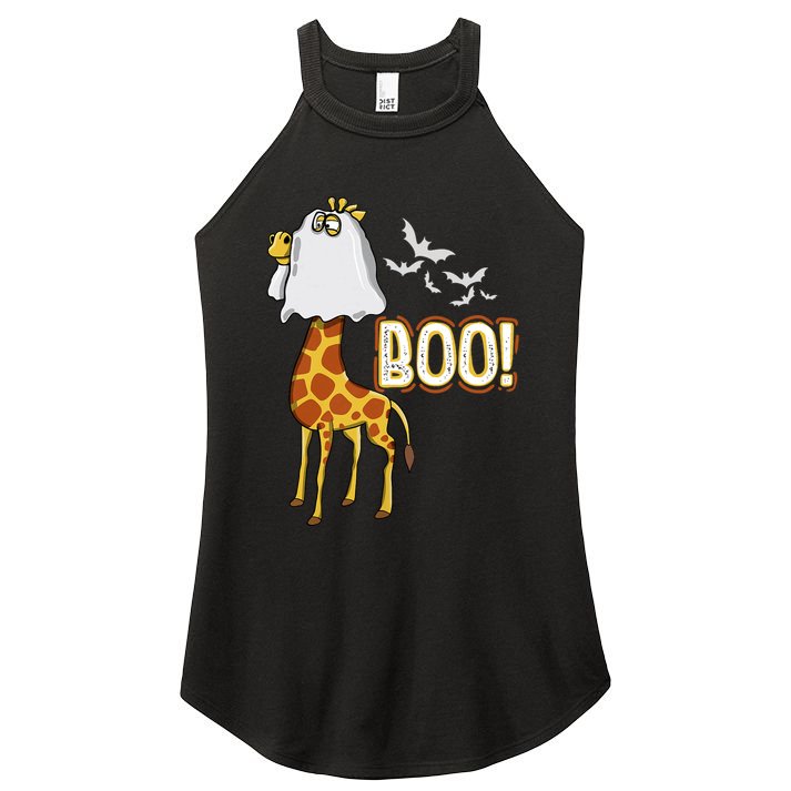 Giraffe Boo Halloween Fun Costume Party Women's Perfect Tri Rocker Tank