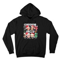 Goodbye Biden Harris 2024 Hello Trump 2025 Funny Christmas Hoodie