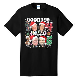 Goodbye Biden Harris 2024 Hello Trump 2025 Funny Christmas Tall T-Shirt