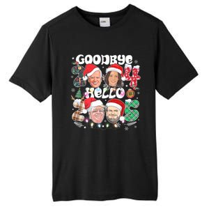 Goodbye Biden Harris 2024 Hello Trump 2025 Funny Christmas Tall Fusion ChromaSoft Performance T-Shirt