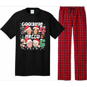 Goodbye Biden Harris 2024 Hello Trump 2025 Funny Christmas Pajama Set