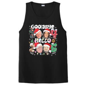 Goodbye Biden Harris 2024 Hello Trump 2025 Funny Christmas PosiCharge Competitor Tank