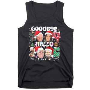 Goodbye Biden Harris 2024 Hello Trump 2025 Funny Christmas Tank Top