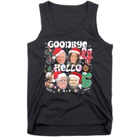 Goodbye Biden Harris 2024 Hello Trump 2025 Funny Christmas Tank Top