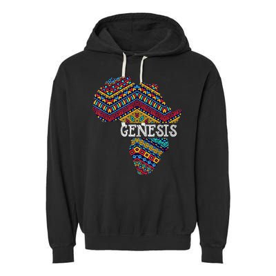 Genesis Black History Afro African Pride Garment-Dyed Fleece Hoodie