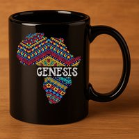 Genesis Black History Afro African Pride 11oz C Handle Ceramic Mug