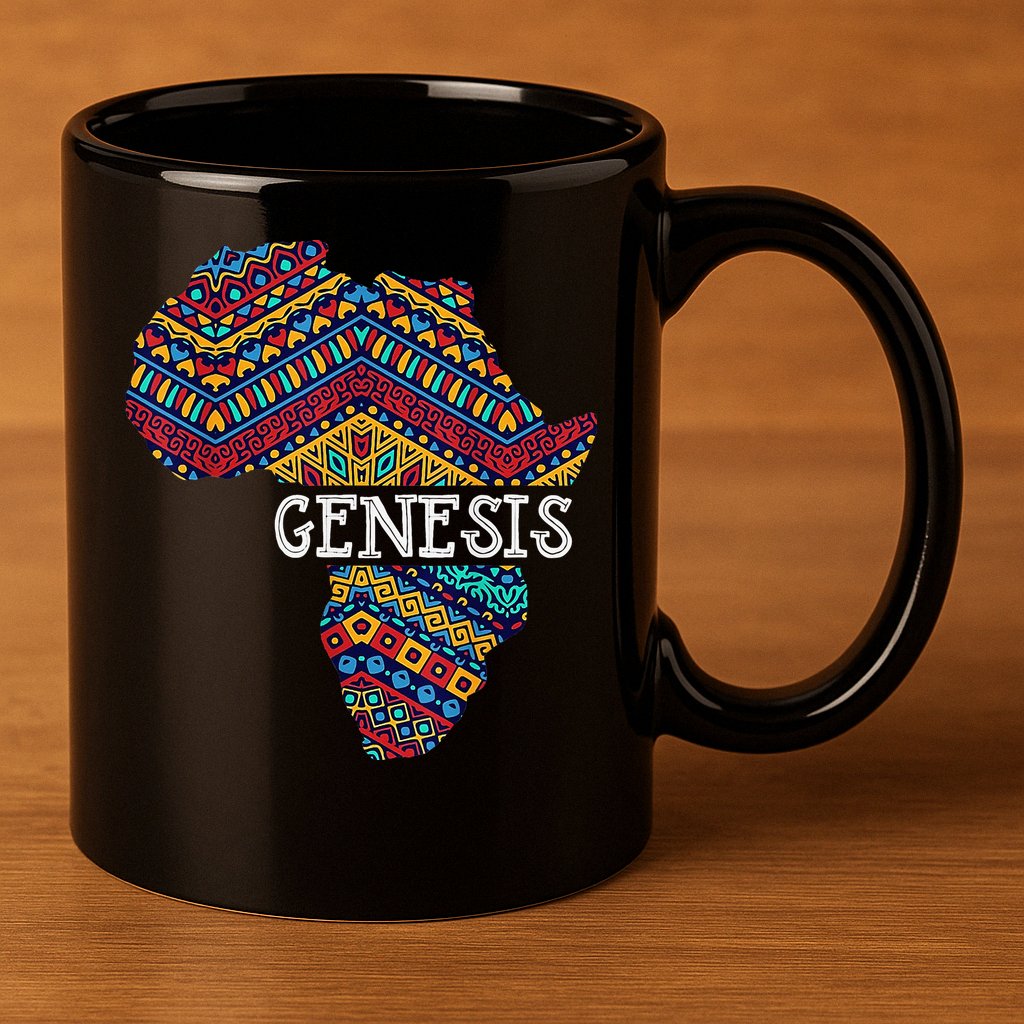 Genesis Black History Afro African Pride 11oz C Handle Ceramic Mug