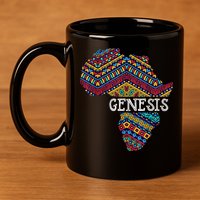 Genesis Black History Afro African Pride 11oz C Handle Ceramic Mug