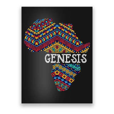 Genesis Black History Afro African Pride Poster