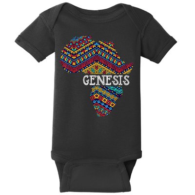 Genesis Black History Afro African Pride Baby Bodysuit