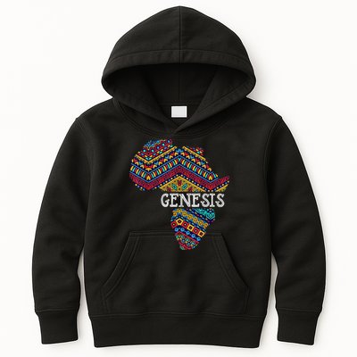 Genesis Black History Afro African Pride Kids Hoodie