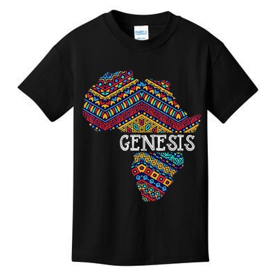 Genesis Black History Afro African Pride Kids T-Shirt