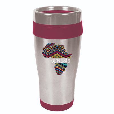 Genesis Black History Afro African Pride 16oz Travel Tumbler