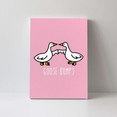 Goose Bumps Humorous Pun Design For Dad Joke Lover Canvas