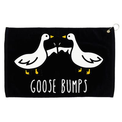 Goose Bumps Humorous Pun Design For Dad Joke Lover Grommeted Golf Towel