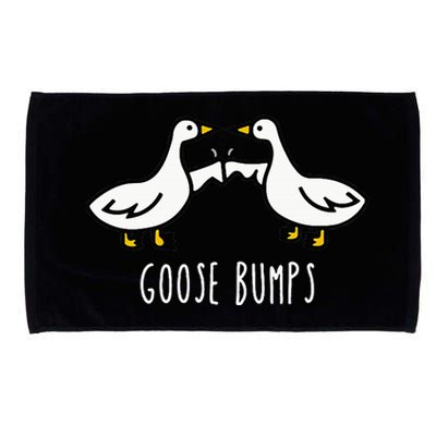 Goose Bumps Humorous Pun Design For Dad Joke Lover Microfiber Hand Towel