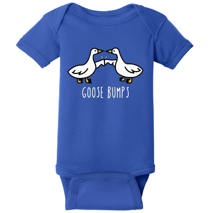 Goose Bumps Humorous Pun Baby Bodysuit