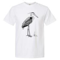 Great Blue Heron Bird Garment-Dyed Heavyweight T-Shirt