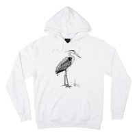 Great Blue Heron Bird Hoodie