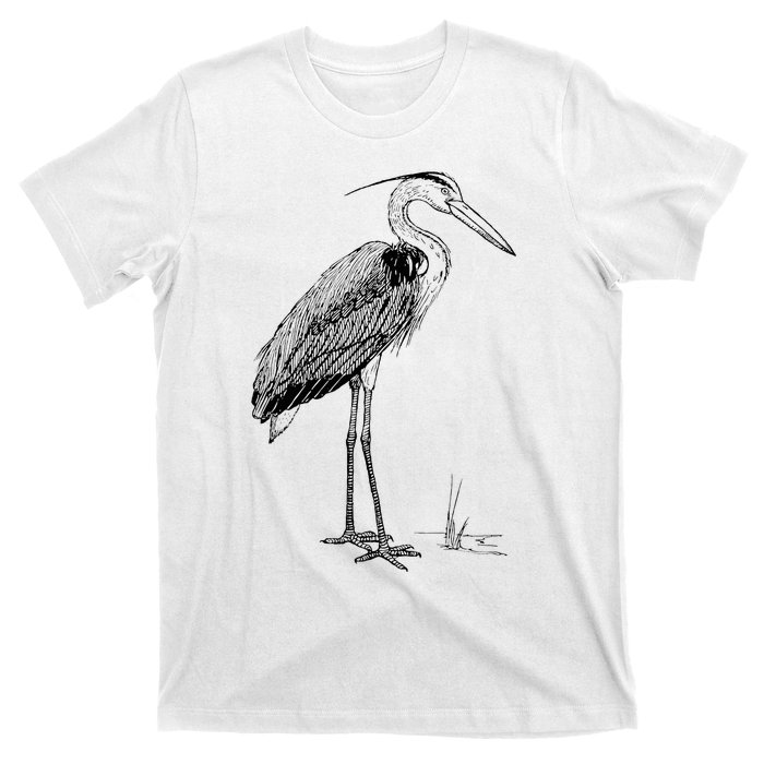 Great Blue Heron Bird T-Shirt