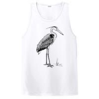 Great Blue Heron Bird PosiCharge Competitor Tank