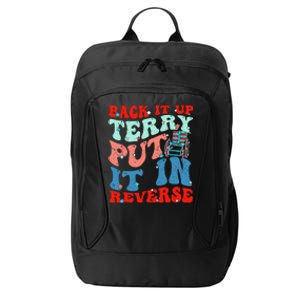 Groovy Back It Up Terry Put It In Reverse 4th Of July Funny City Backpack